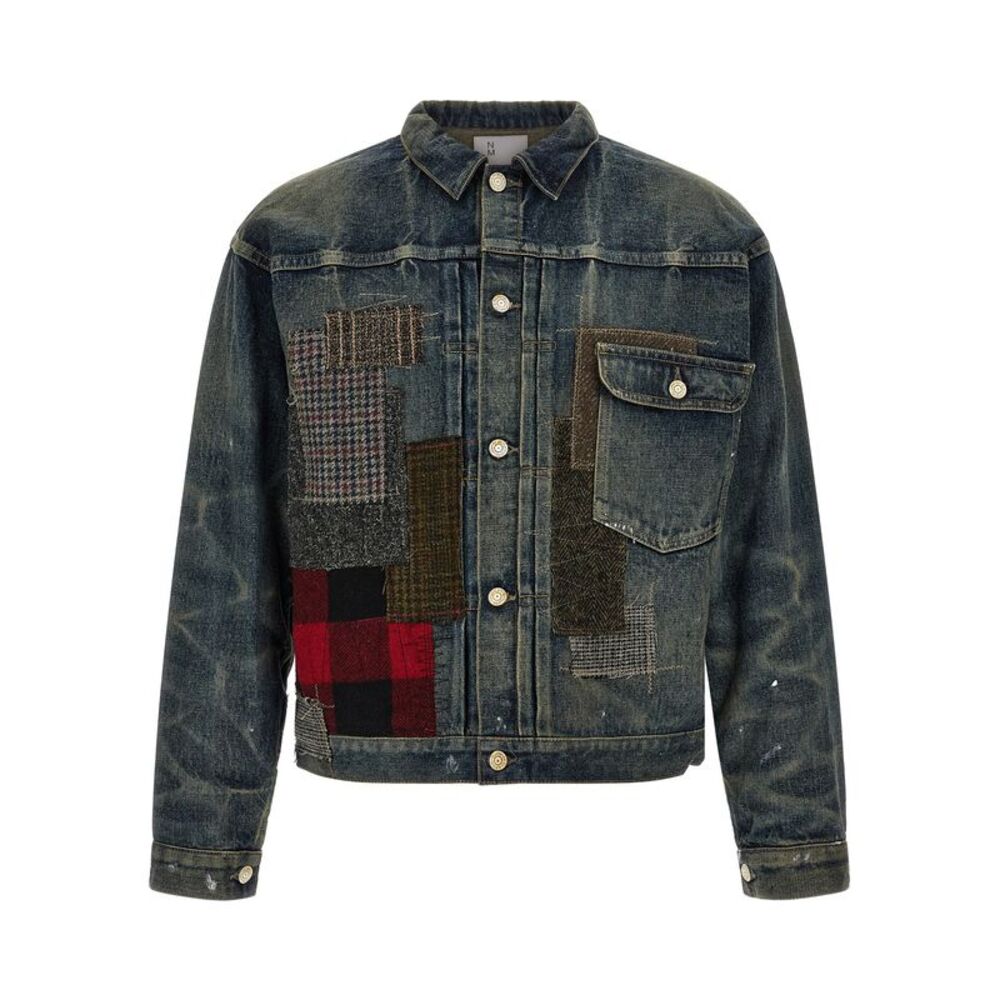 Junya Watanabe Blue Cotton Denim Men's Jacket